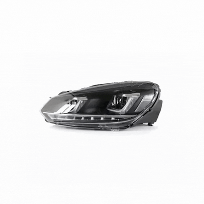 VLAND LED Headlights for Volkswagen Golf Mk6 2008–2012 with Sequential Indicators