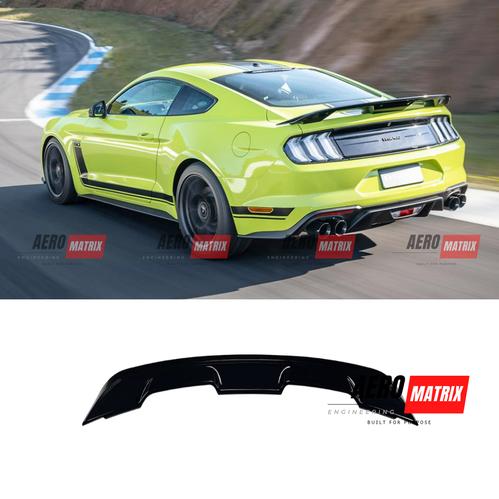 Ford Mustang Mk6.5 2018–2024 Rear Spoiler (Gloss Black)