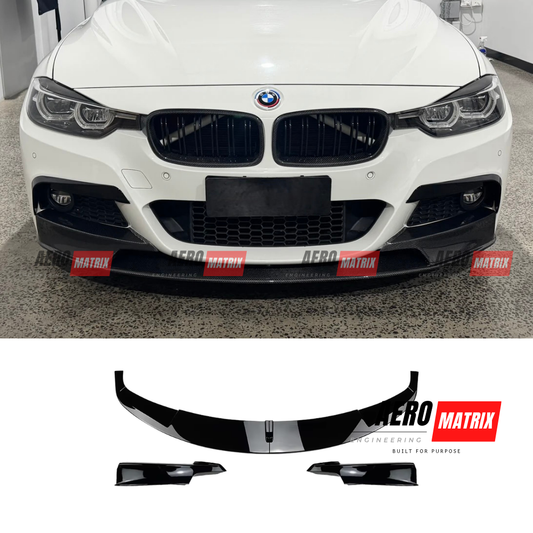BMW 3 Series F30/F31 Front Lip (Gloss Black)