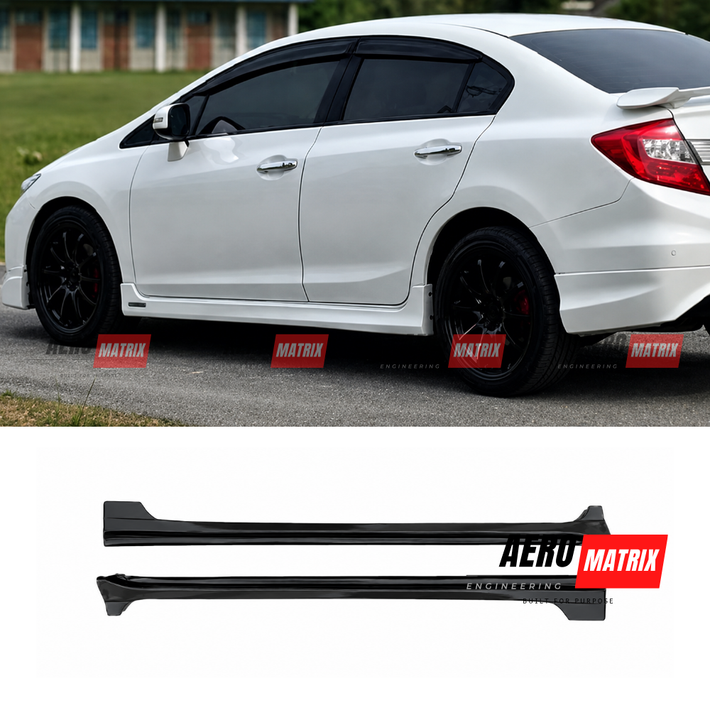Honda Civic 9th Gen FB 2012–2016 Mugen Style Side Skirts