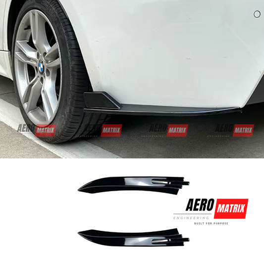 BMW 3 Series F30/F31 Rear Splats (Gloss Black)