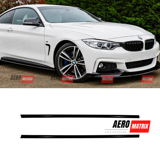 BMW 4 Series F32/F33 M Sport Side Skirts (Gloss Black)