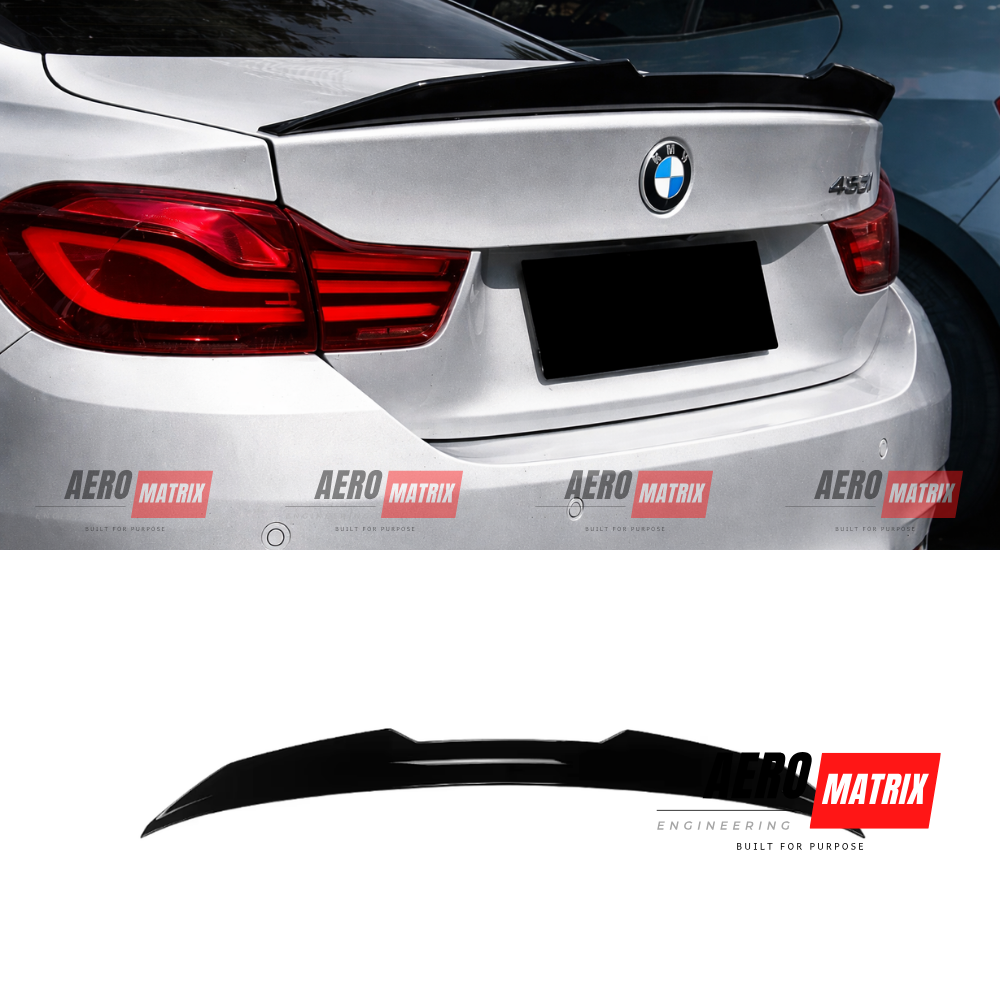 BMW 4 Series F32/F33 M Sport M4 Style Rear Spoiler (Gloss Black)