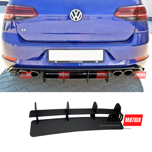 Volkswagen Golf MK7.5 R Rear Diffuser Gloss Black