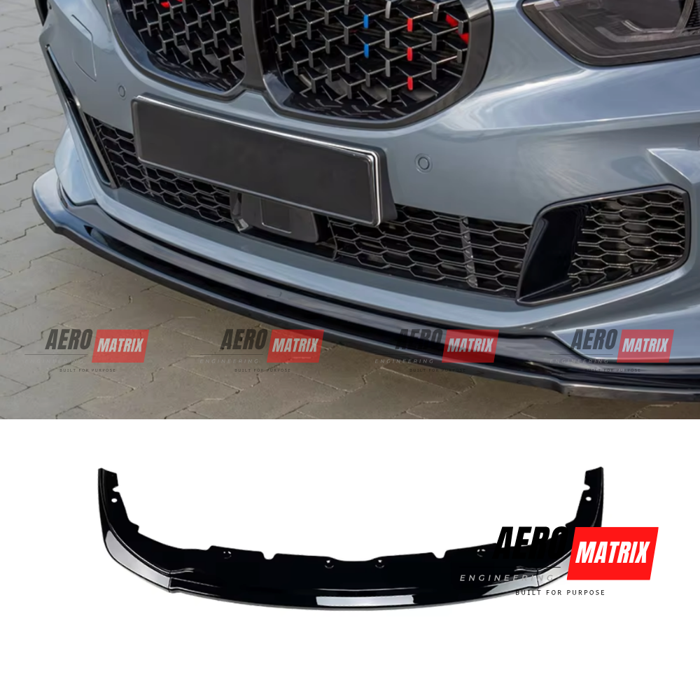 BMW 1 Series F40 M Sport / 128ti / M135i 2019–2024 Front Lip (Gloss Black)