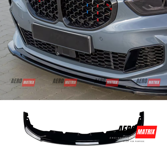 BMW 1 Series F40 M Sport / 128ti / M135i 2019–2024 Front Lip (Gloss Black)
