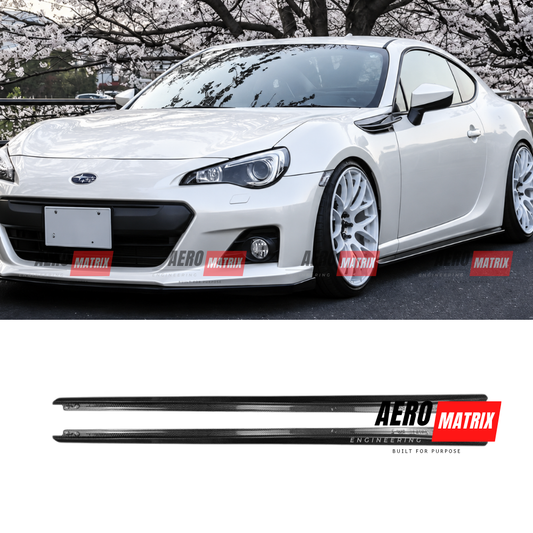 Toyota GT86 / Subaru BRZ 2012–2021 Carbon Fibre Gloss Side Skirts