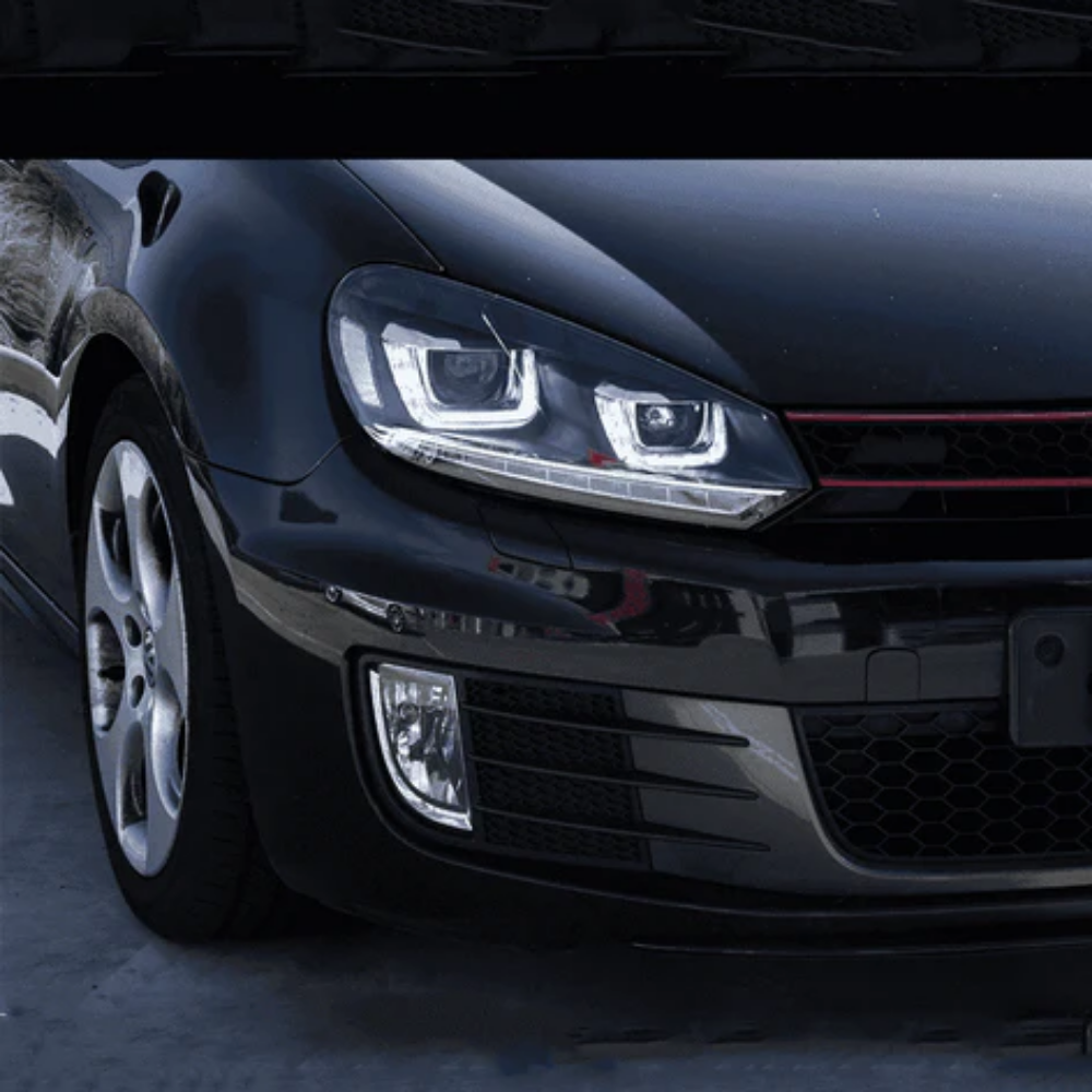 VLAND LED Headlights for Volkswagen Golf Mk6 2008–2012 with Sequential Indicators