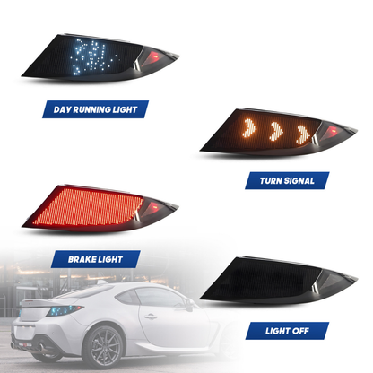 Spec Trum Dynamic LED Tail Lights for Toyota GR86 & Subaru BRZ (ZN8/ZD8) 2021–Present