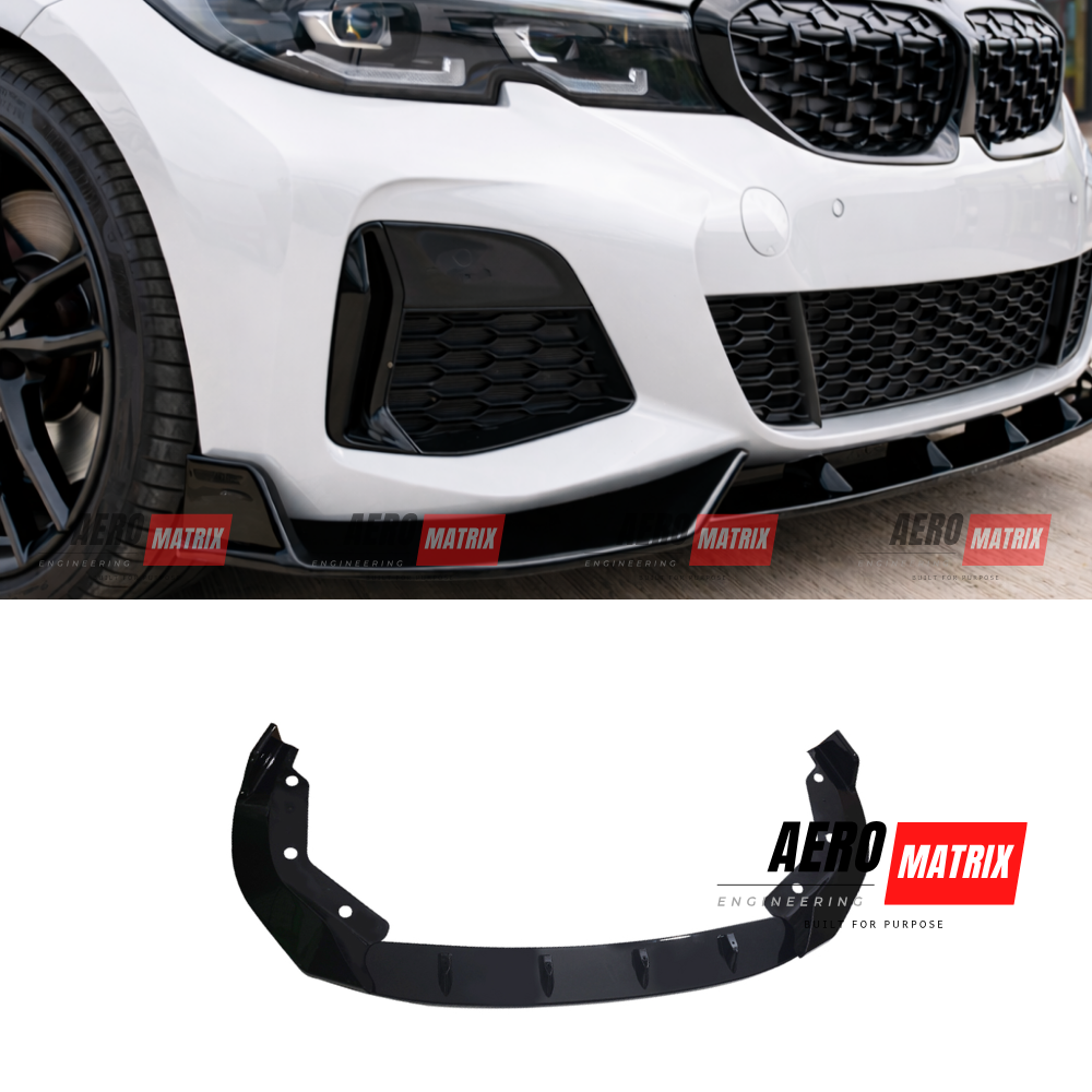 BMW 3 Series G20 Pre-Facelift Front Lip (Gloss Black)