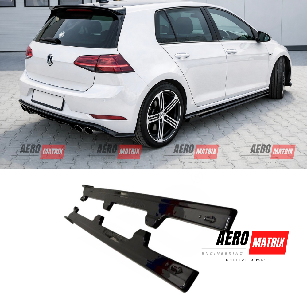 Volkswagen Golf MK7.5 R Side Skirts Gloss Black