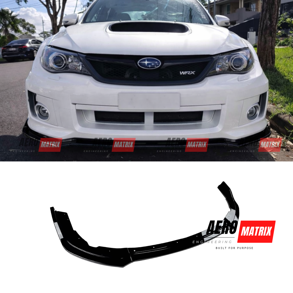 Subaru WRX G3 GVB/GRB 2007–2013 Front Lip (Gloss Black)