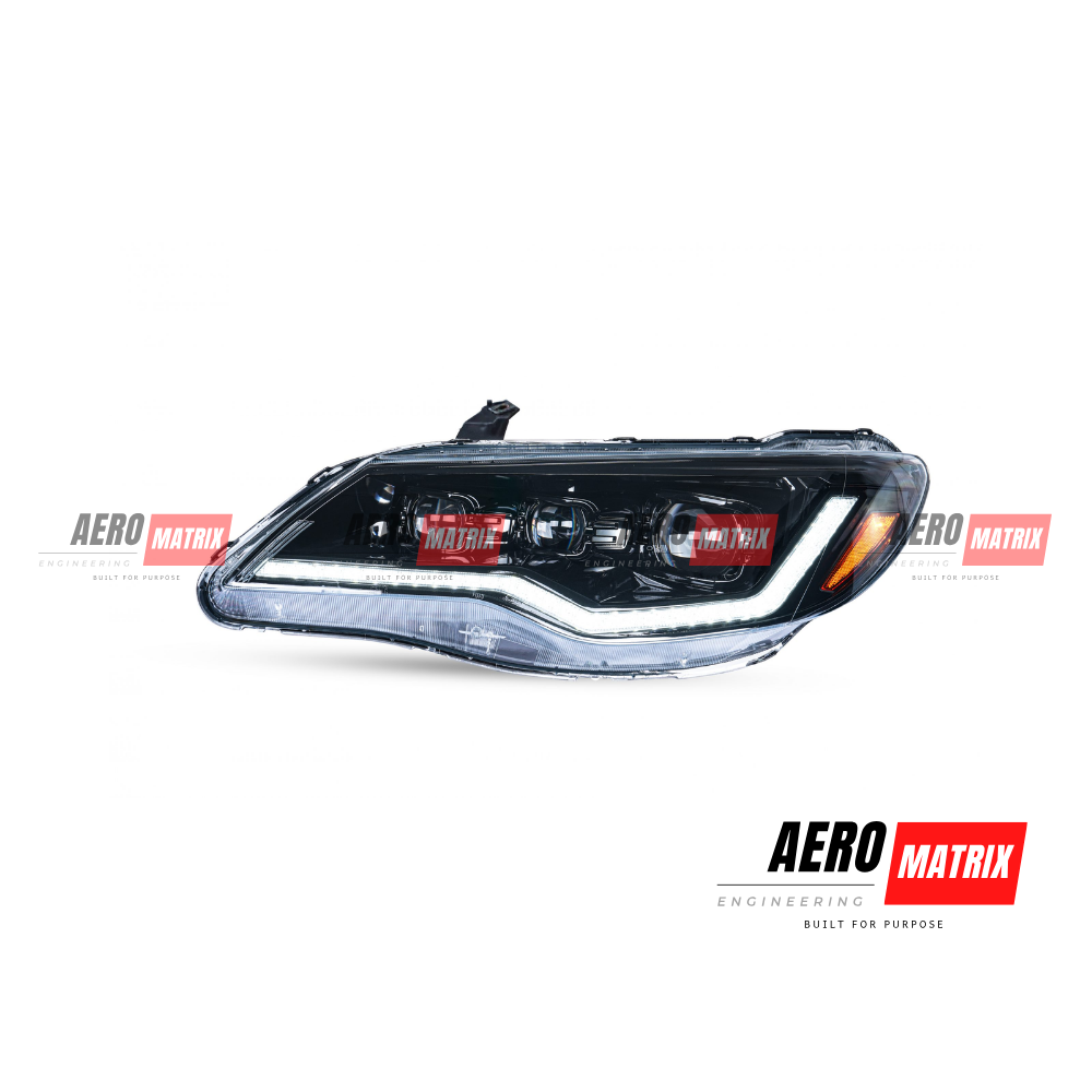 Honda Civic FD1 FD2 2006–2011 Tri-LED Projector LED Dynamic Headlights