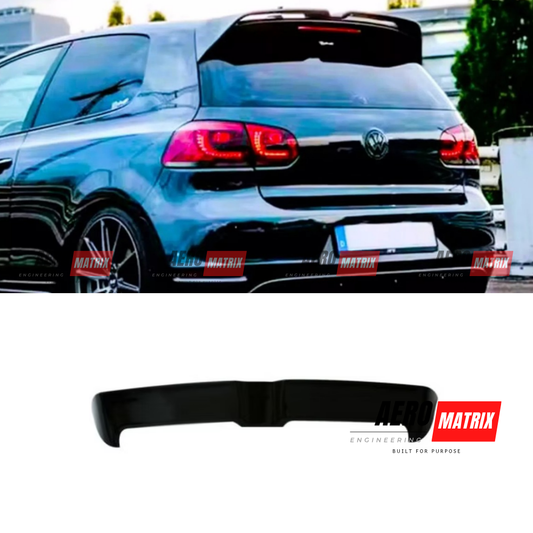 Volkswagen Golf MK6 TSI Oettinger Style Rear Spoiler Gloss Black
