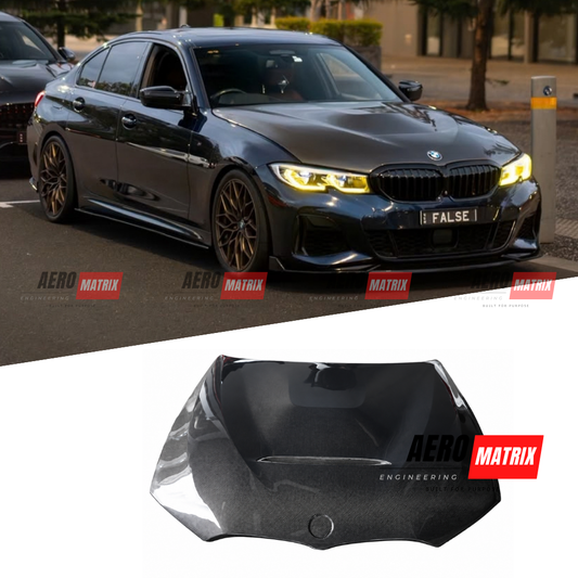 BMW 3 Series G20 G21 2019–2026 GTS Style Carbon Fibre Bonnet