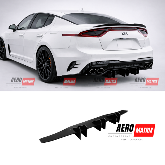 Kia Stinger 2017–2020 Rear Diffuser (Gloss Black)