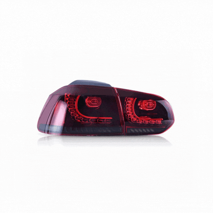 VLAND LED Tail Lights for Volkswagen Golf Mk6 2008–2012 with Sequential Indicators