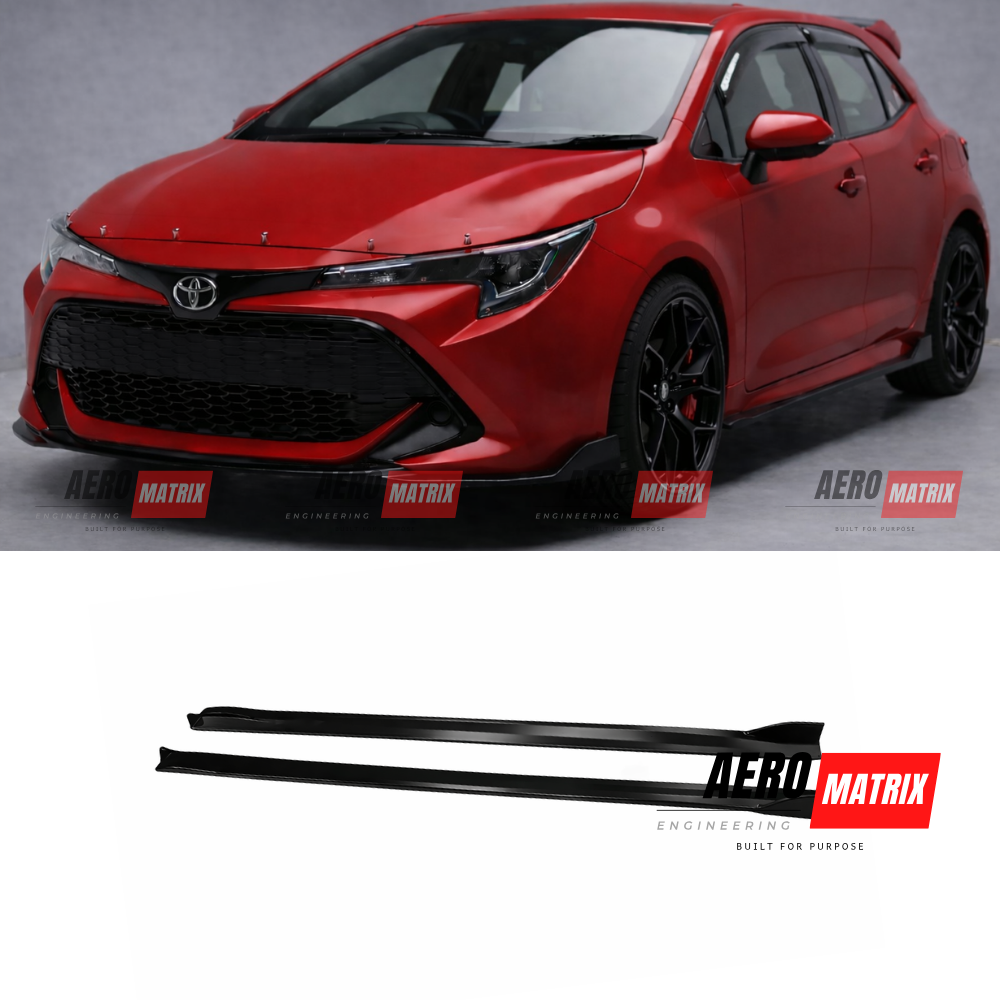 Toyota Corolla AME Side Skirts Gloss Black 2018–2026