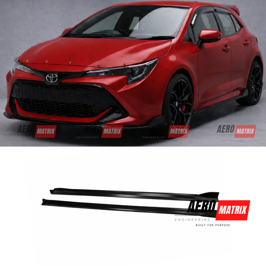 Toyota Corolla AME Side Skirts Gloss Black 2018–2026