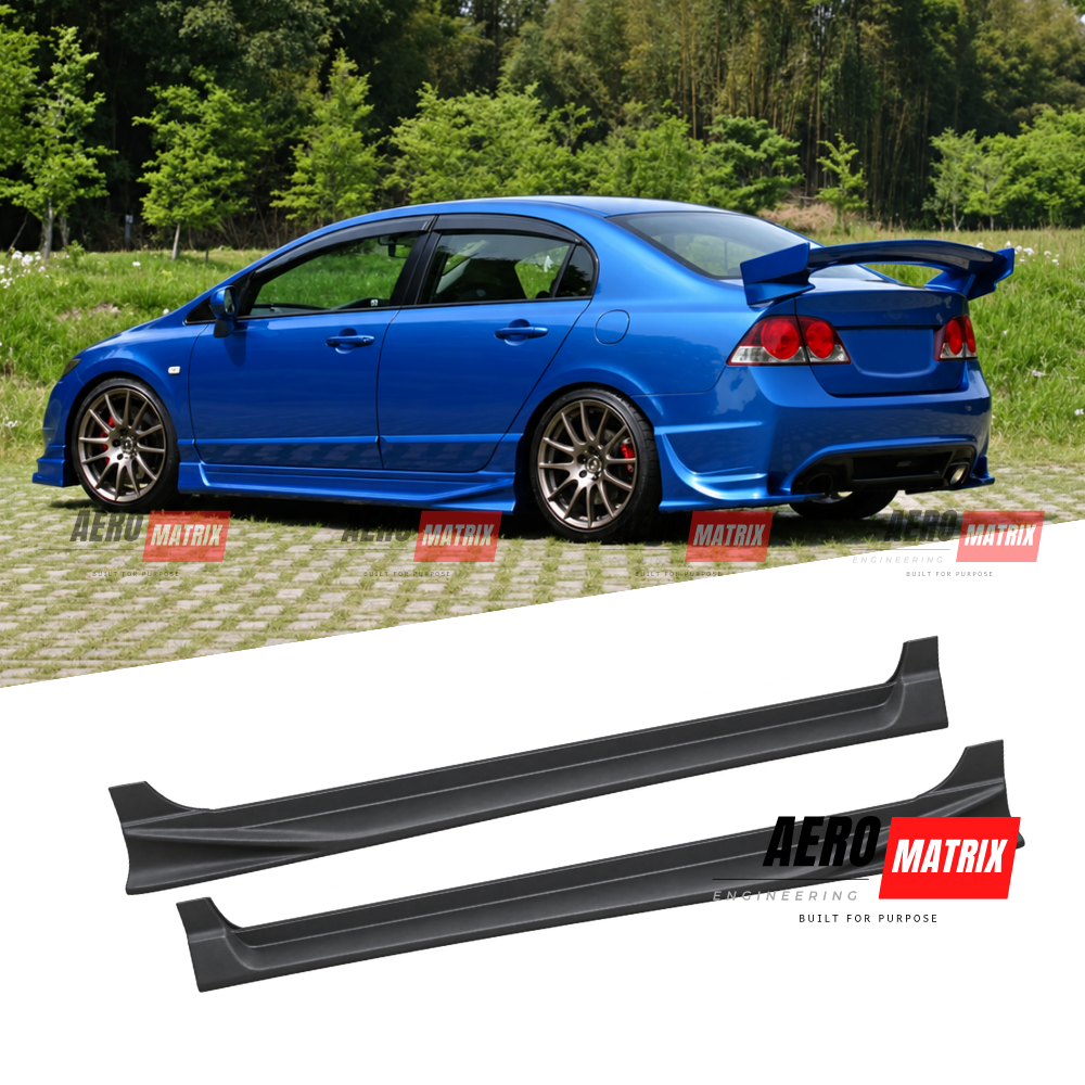 Honda Civic FD1 FD2 2006–2011 Bomex Racing Side Skirts