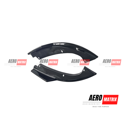 Honda Civic 10th Gen Sedan 2016–2020 AME Rear Splats Carbon Fibre Gloss
