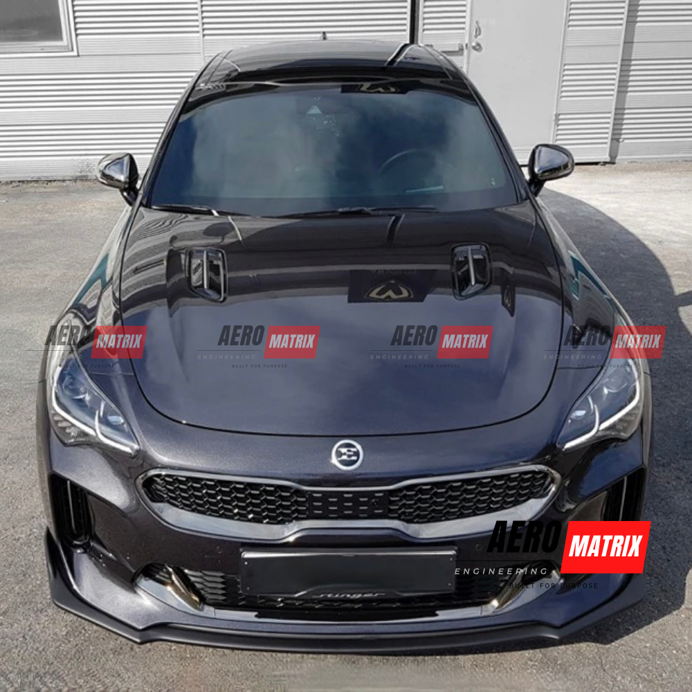Kia Stinger 2017–2023  Front Lip (Gloss Black)