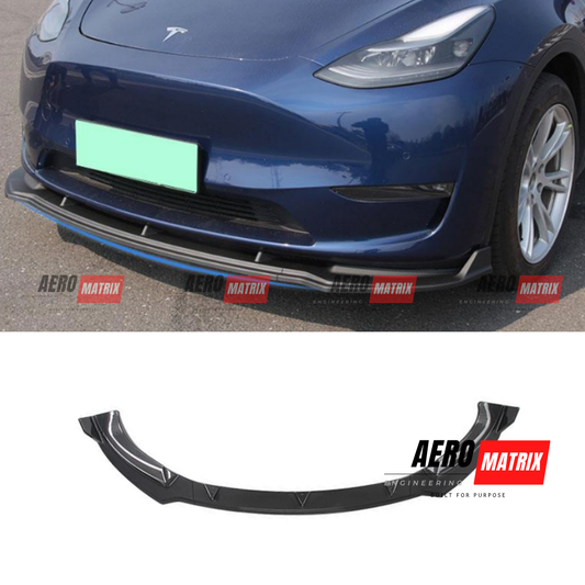 Tesla Model Y 2022–2024 Front Lip (Gloss Black)