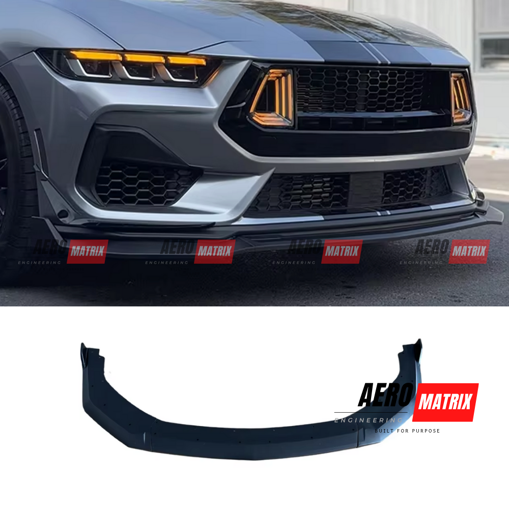 Ford Mustang Mk7 2024+ Front Lip (Gloss Black)