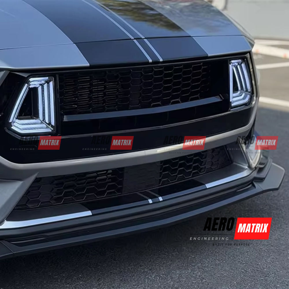 Ford Mustang Mk7 2024+ Front Lip (Gloss Black)