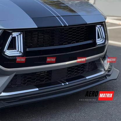 Ford Mustang Mk7 2024+ Front Lip (Gloss Black)