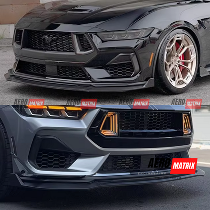 Ford Mustang Mk7 2024+ Front Lip (Gloss Black)