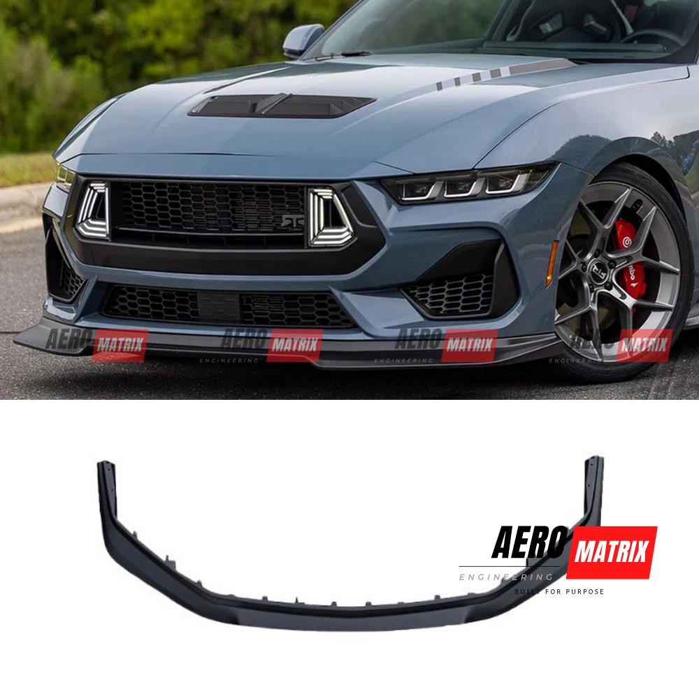 Ford Mustang Mk7 2024+ Front Lip (Gloss Black)