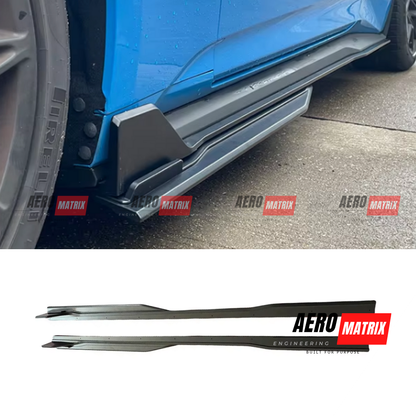 Ford Mustang Mk7 2024+ Side Skirting (Gloss Black)