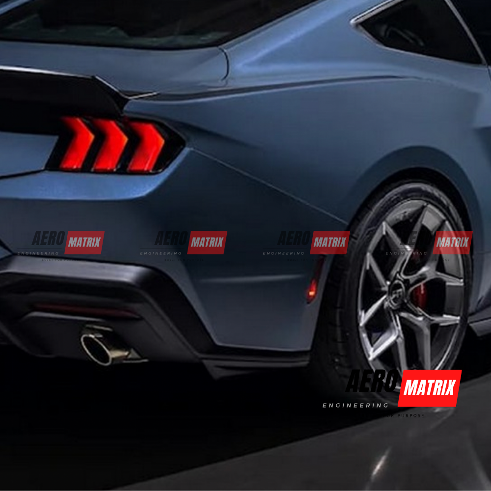 Ford Mustang Mk7 2024+ Rear Splatter (Gloss Black)