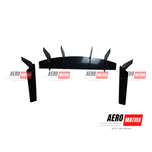 Ford Mustang Mk7 2024+ Rear Diffuser – Gloss Black