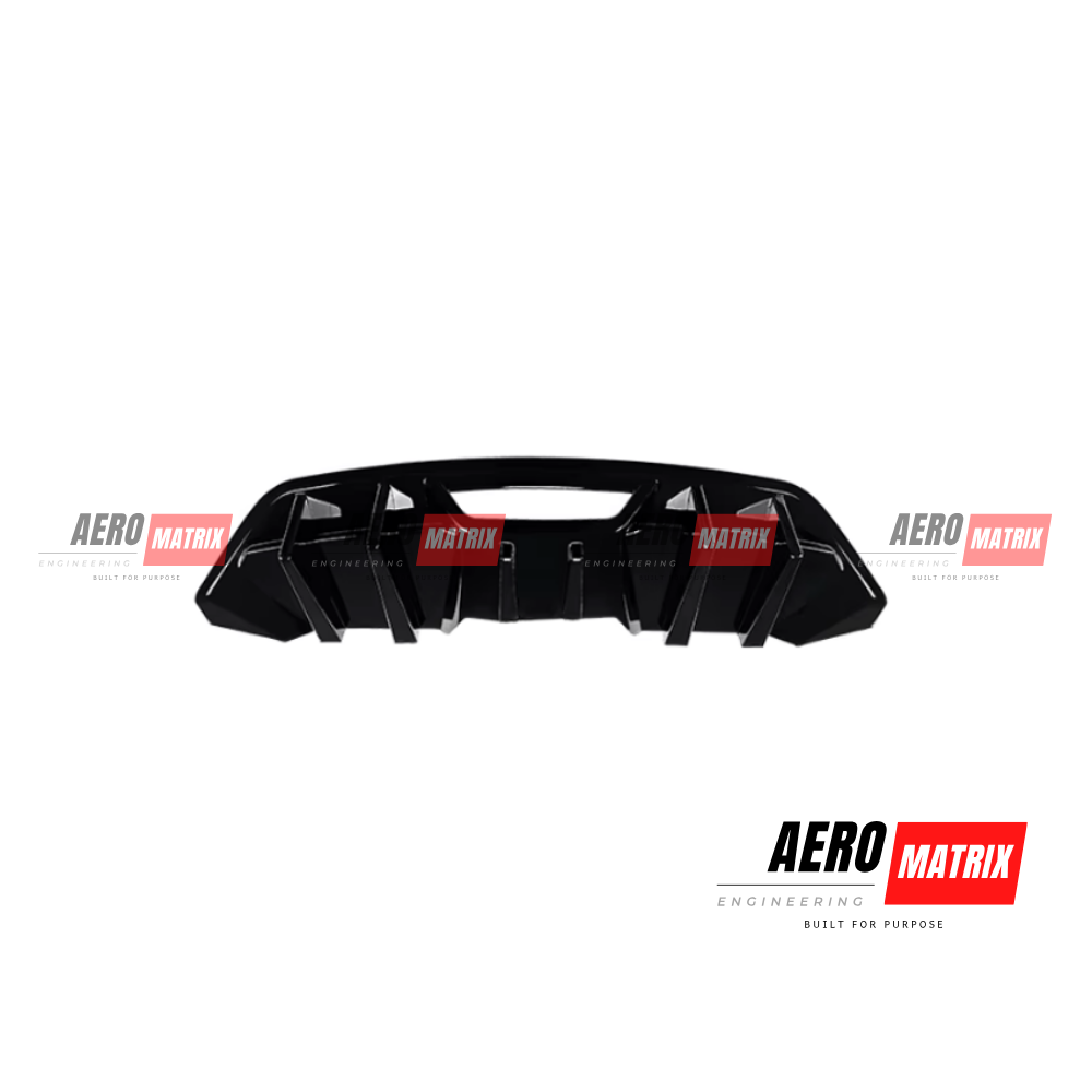 Ford Mustang Mk6.5 2018–2024 Rear Diffuser – Gloss Black