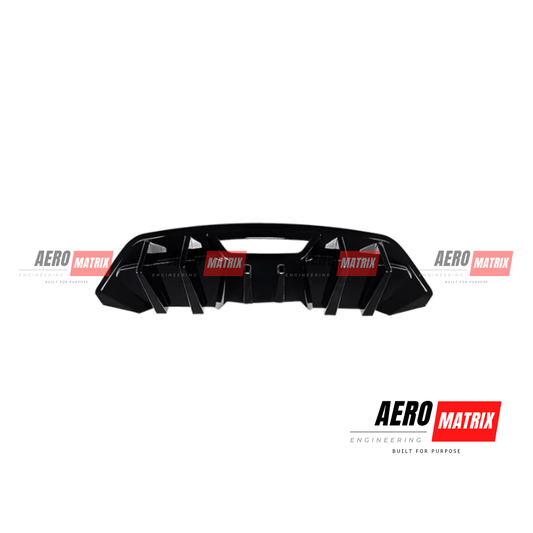 Ford Mustang Mk6.5 2018–2024 Rear Diffuser – Gloss Black