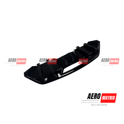 Ford Mustang Mk6.5 2018–2024 Rear Diffuser (Gloss Black)