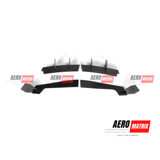 Ford Mustang Mk6.5 2018–2024 Rear Diffuser – Gloss Black
