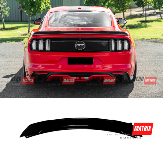 Ford Mustang Mk6.5 2018–2024 Rear Spoiler (Gloss Black)