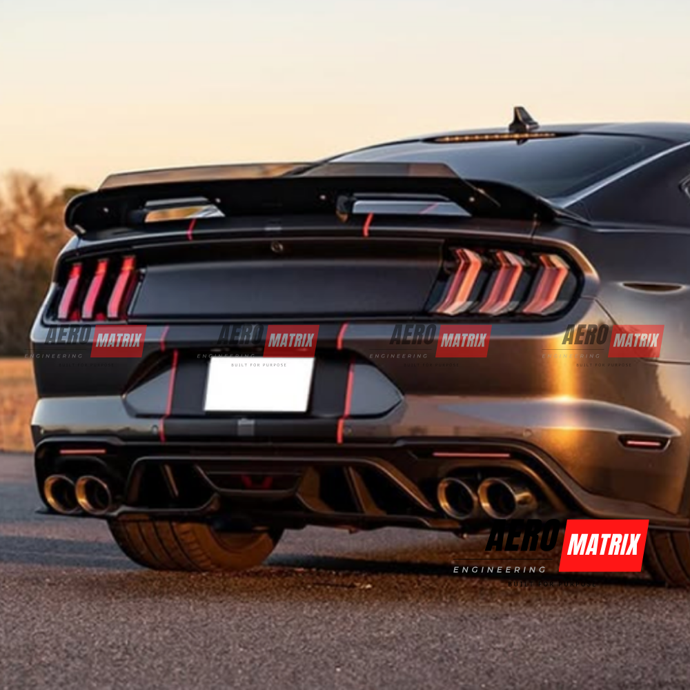 Ford Mustang Mk6.5 2018–2024 Rear Spoiler (Gloss Black)