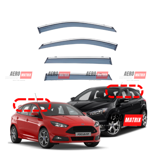 Ford Focus ST Mk7 2013–2017 Window Visor – Tinted Polycarbonate
