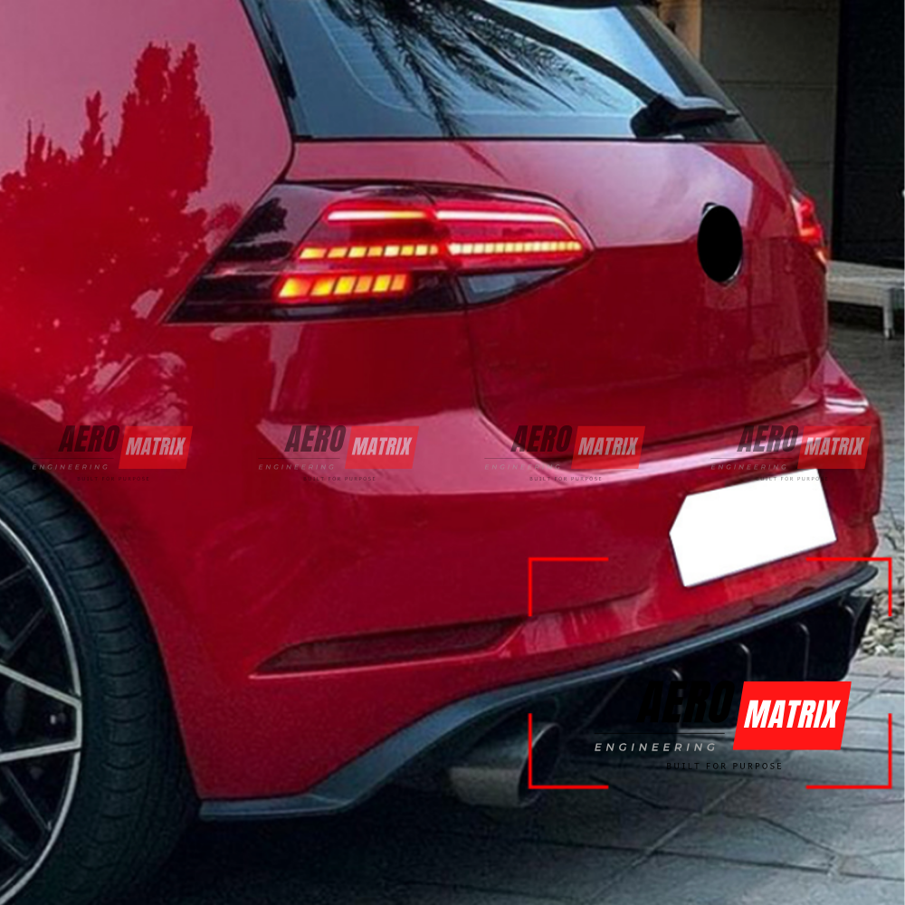Volkswagen Golf Mk7.5 GTI / R Line 2017–2020 Rear Diffuser