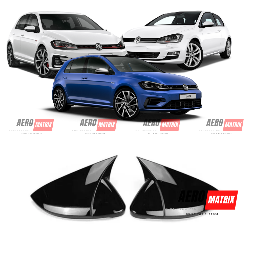 Volkswagen Golf Mk7 / Mk7.5 Mirror Covers – Gloss Black