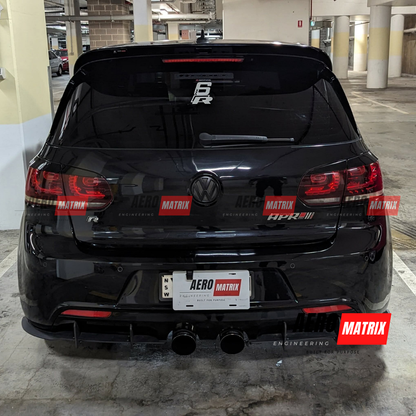 Volkswagen Golf Mk6 R 2009–2013 Rear Diffuser