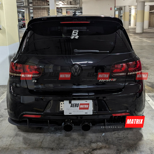 Volkswagen Golf Mk6 R 2009–2013 Rear Diffuser