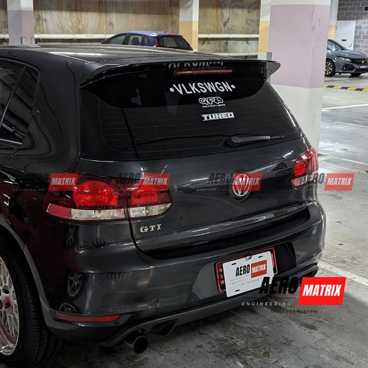 Volkswagen Golf Mk6 Revosport Style Rear Spoiler (Gloss Black)