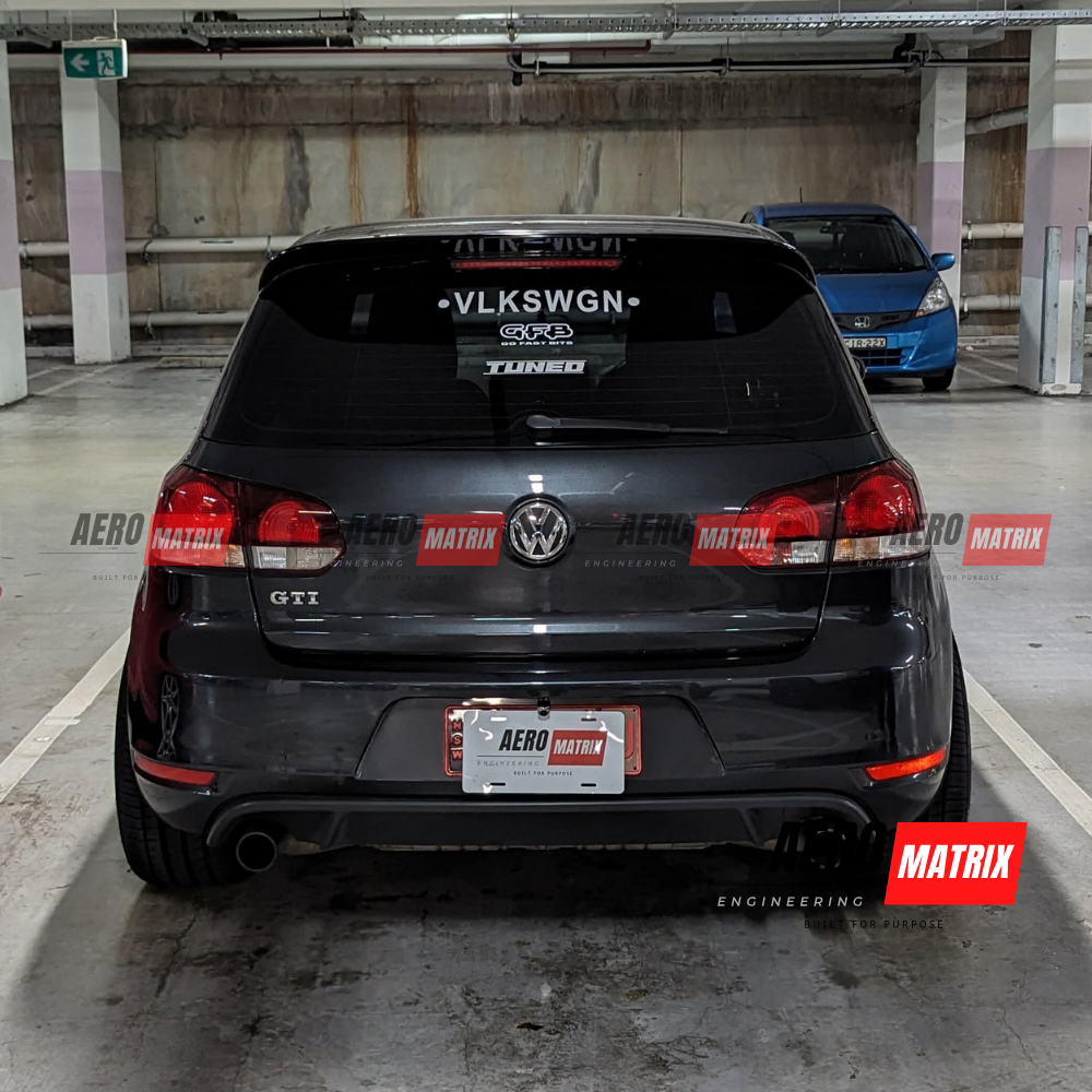 Volkswagen Golf Mk6 Revosport Style Rear Spoiler (Gloss Black)