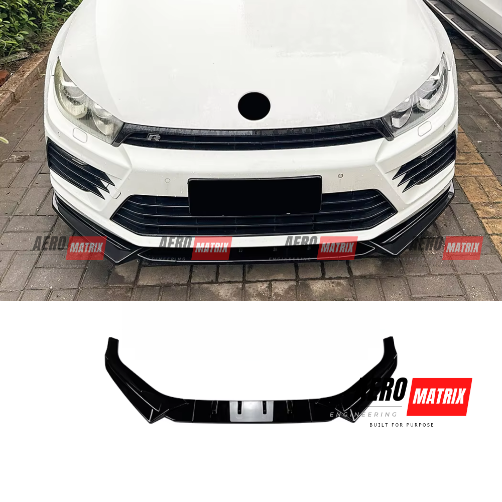 Volkswagen Scirocco R 2015–2016 Front Lip – Gloss Black