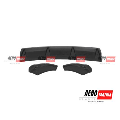 Audi S3 8V 2021–2024 Hatch Rear Diffuser – Gloss Black
